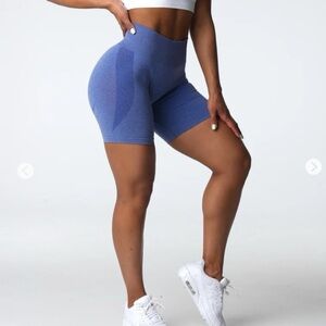 NVGTN Indigo Seamless Contour Shorts Size XS